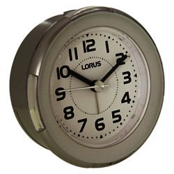 Lorus Flashing Alarm Clock, Silver